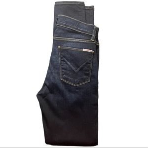 HUDSON Nico Midrise Super Skinny Dark Wash Jeans Women’s size 27 great stretch